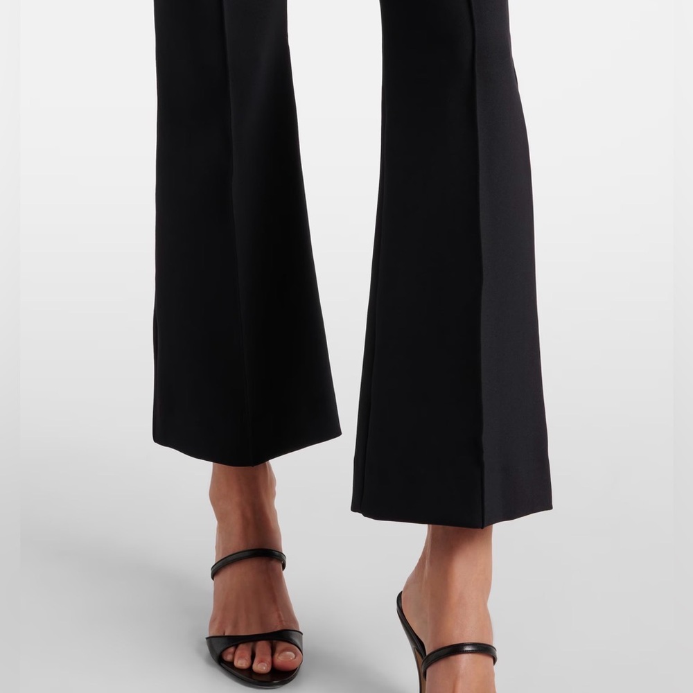 THE ROW Becca High-rise Black Nylon-blend Pants Size XS - Picture 2 of 9